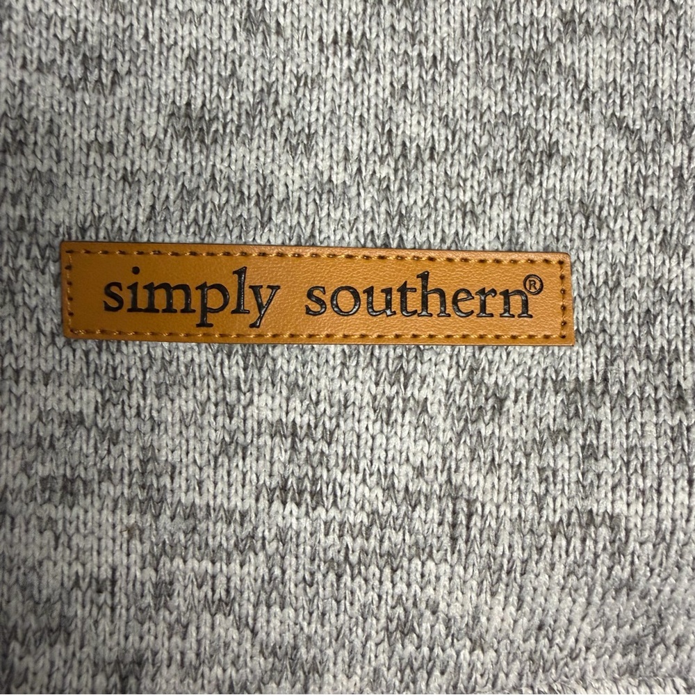 Simply Southern Red Buffalo Plaid Quarter Zip Pullover - Picture 5 of 8